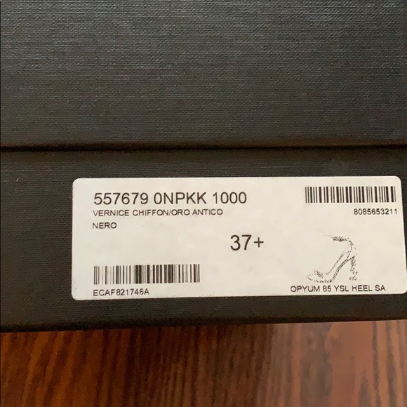 SOLD AUTHENTIC YSL Opyum Heels 85mm BRAND NEW - Picture 5 of 5